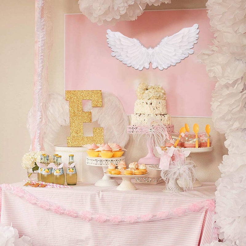 SLanC Angel Wings and Halo White Adult Angel Wings for Kids Party Children's Boys Girls Christmas - Image 4